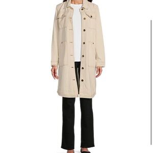 Westbound Women’s Denim Duster Jacket Small Natural color